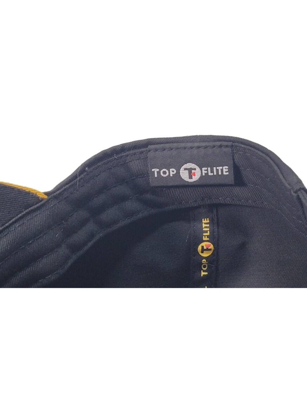 Top Flite Golf Black Strapback Adjustable Baseball Hat Cap - Picture 8 of 11